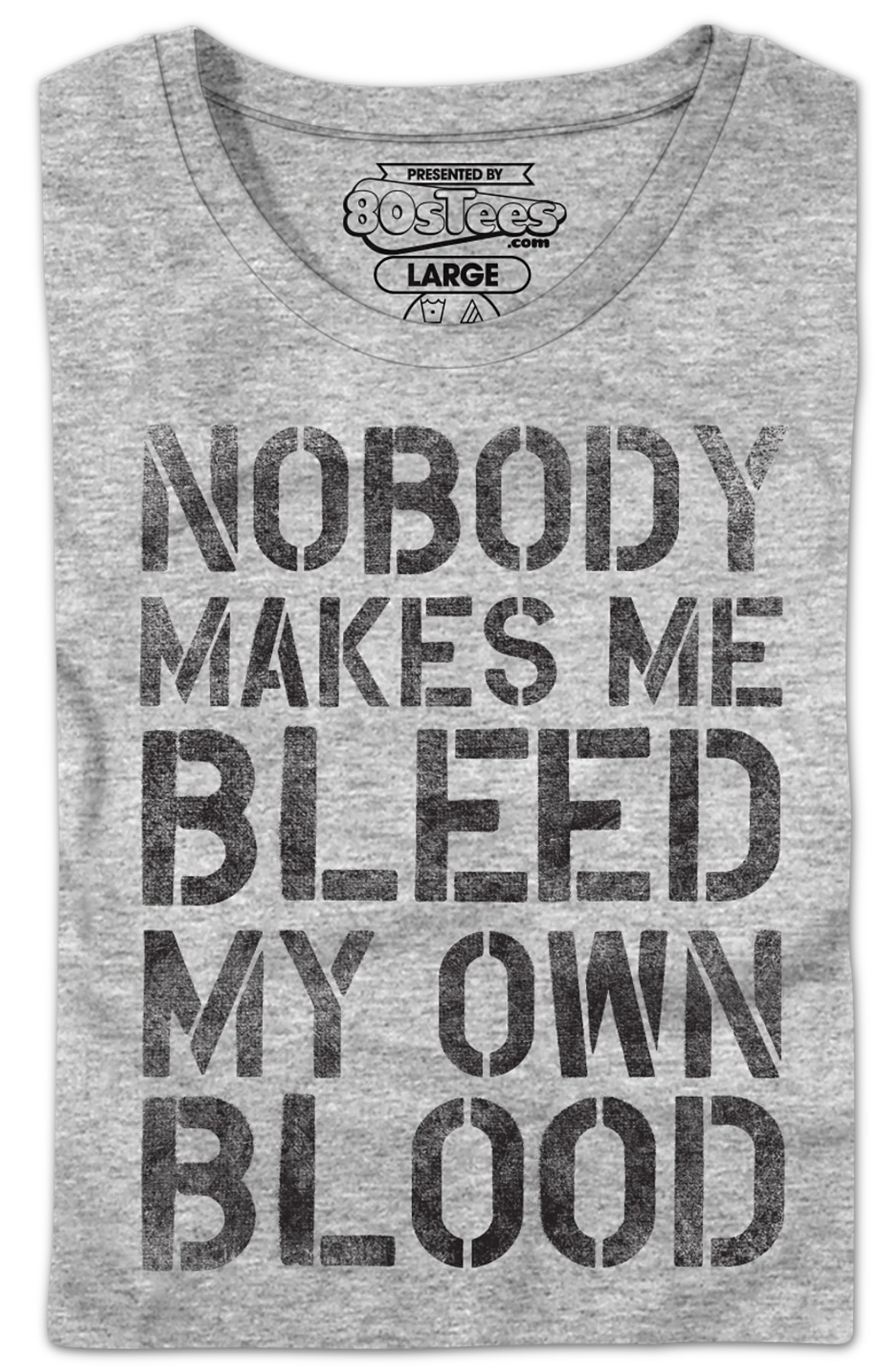 Womens Nobody Makes Me Bleed My Own Blood Dodgeball Shirt - Image 2