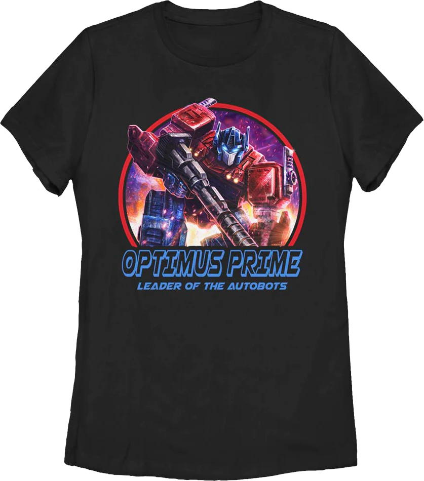 Womens Optimus Prime Leader Of The Autobots Transformers Shirt
