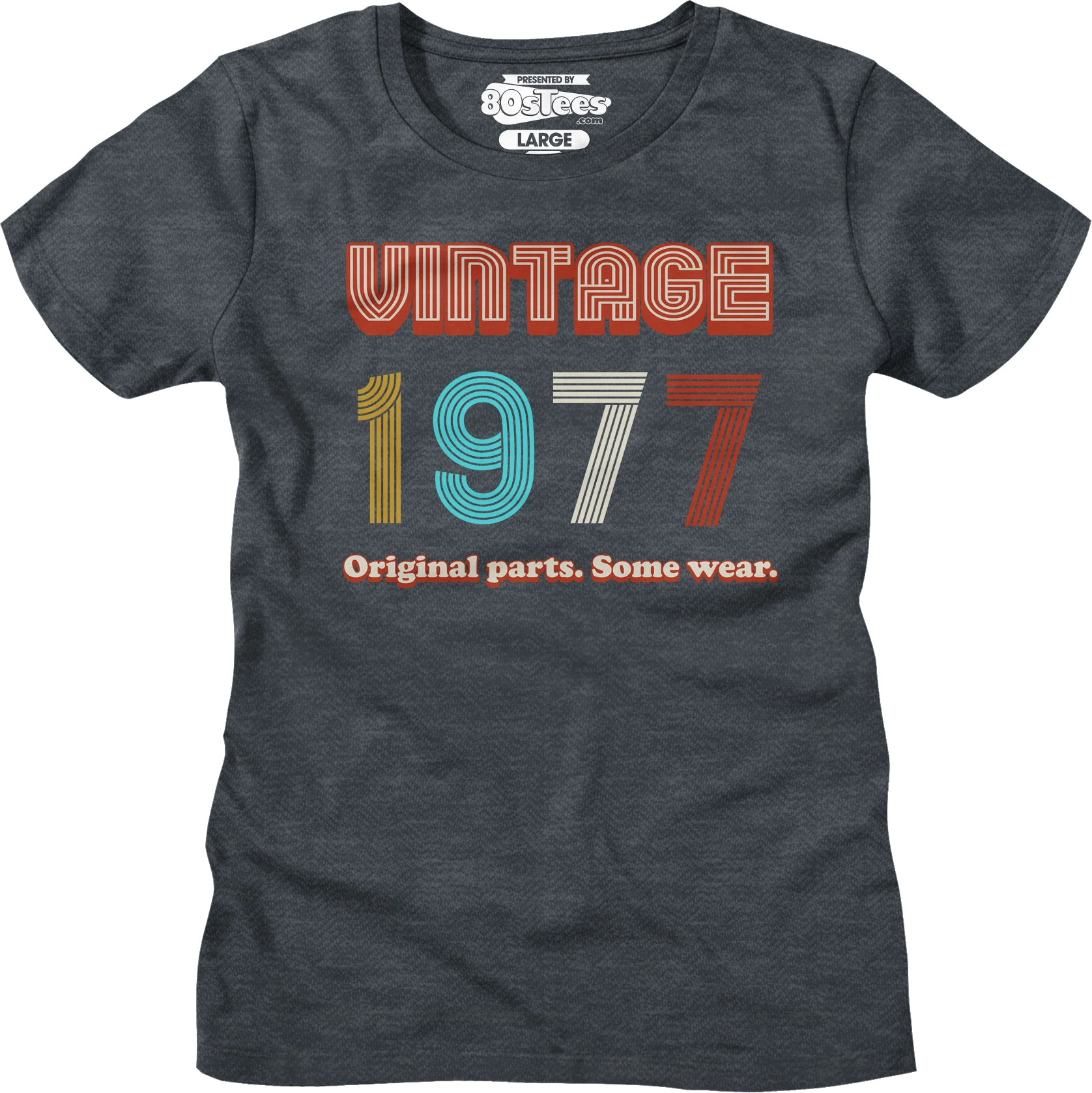 Womens Original Parts Some Wear Vintage 1977 Shirt