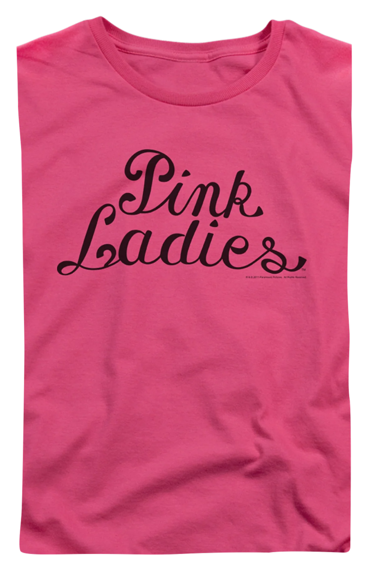 Womens Pink Ladies Logo Grease Shirt - Image 2