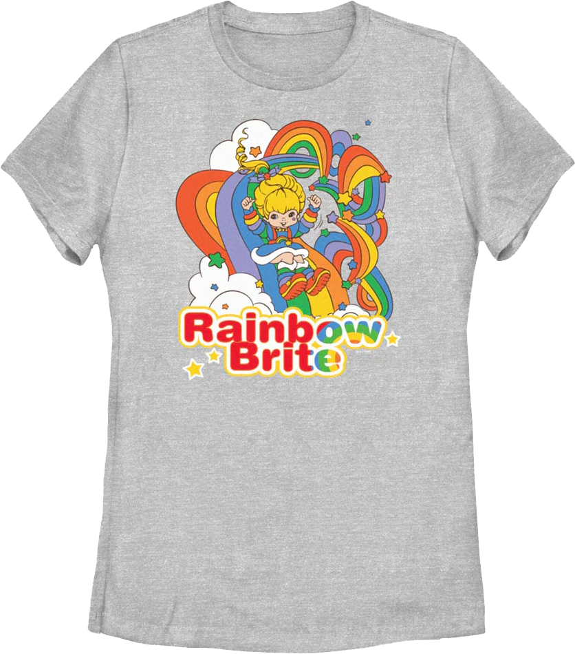 Womens Rainbow Slide Rainbow Brite Shirt