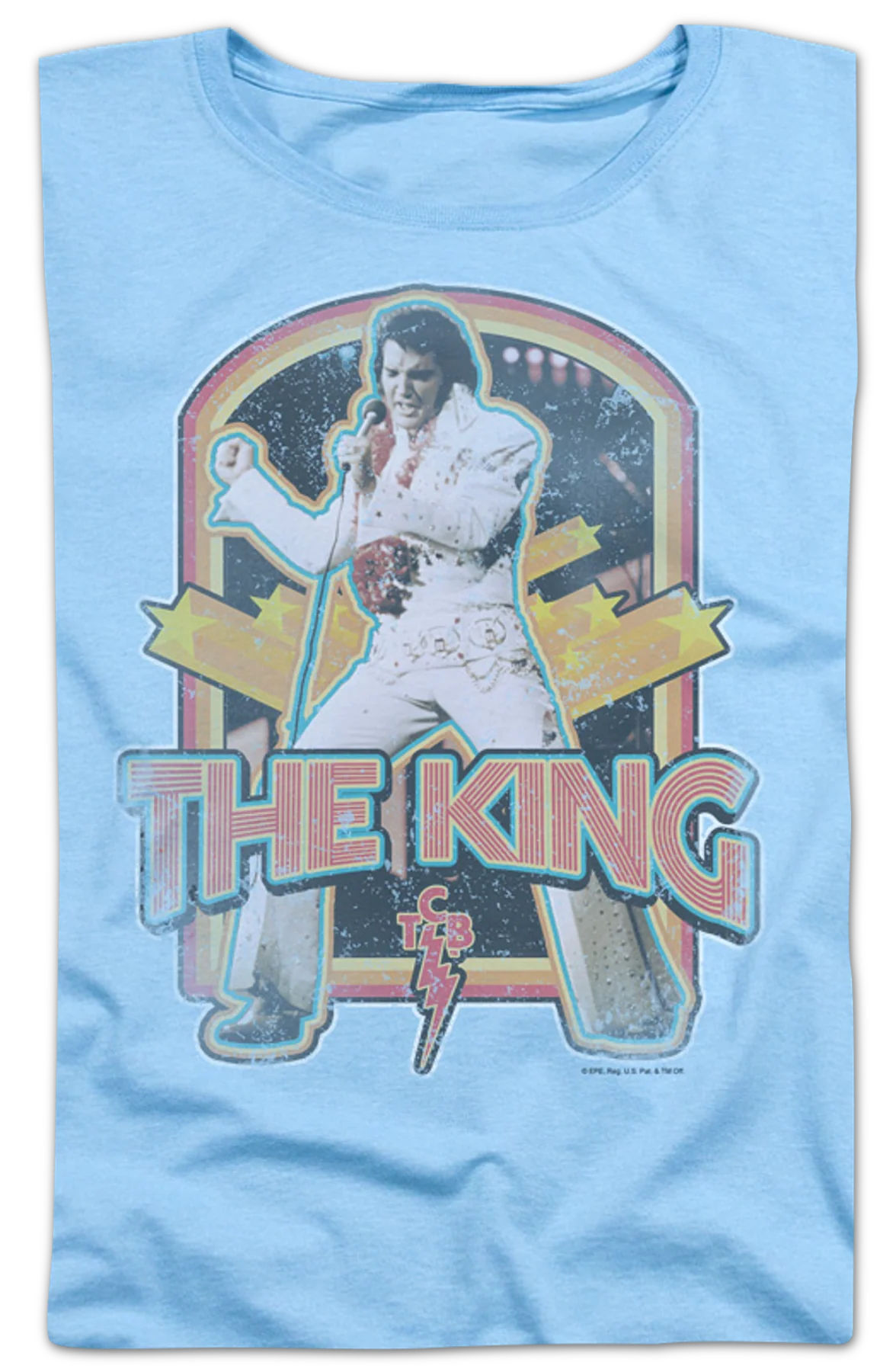 Womens Retro The King Elvis Presley Shirt - Image 2
