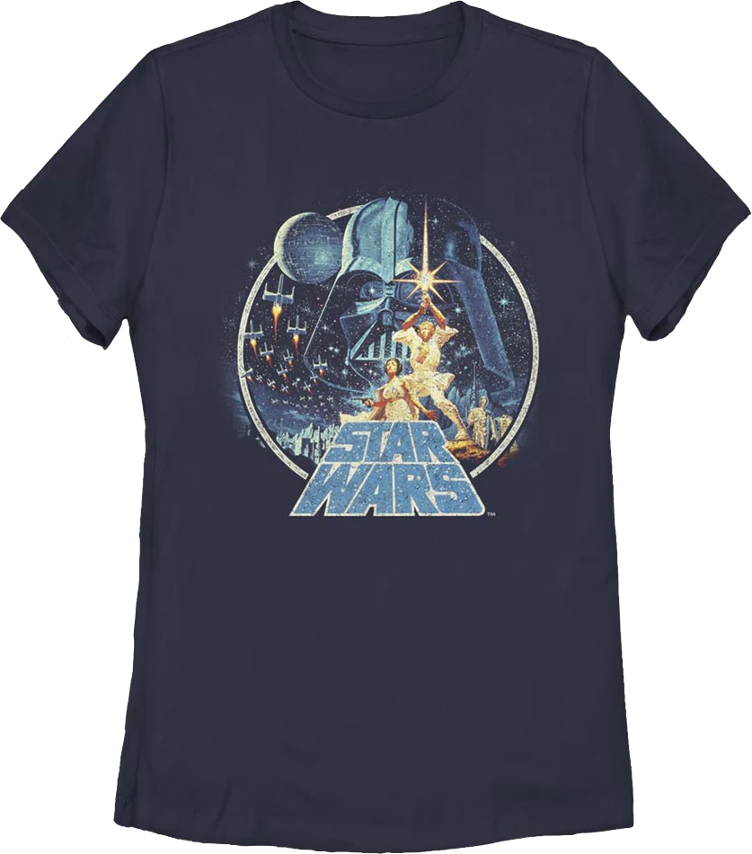 Womens Star Wars A New Hope Poster Art Shirt