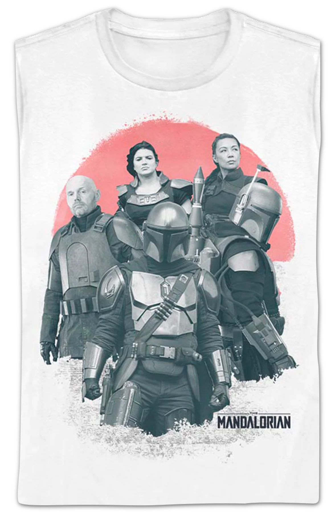 Womens Tragedy Collage The Mandalorian Star Wars Shirt - Image 2