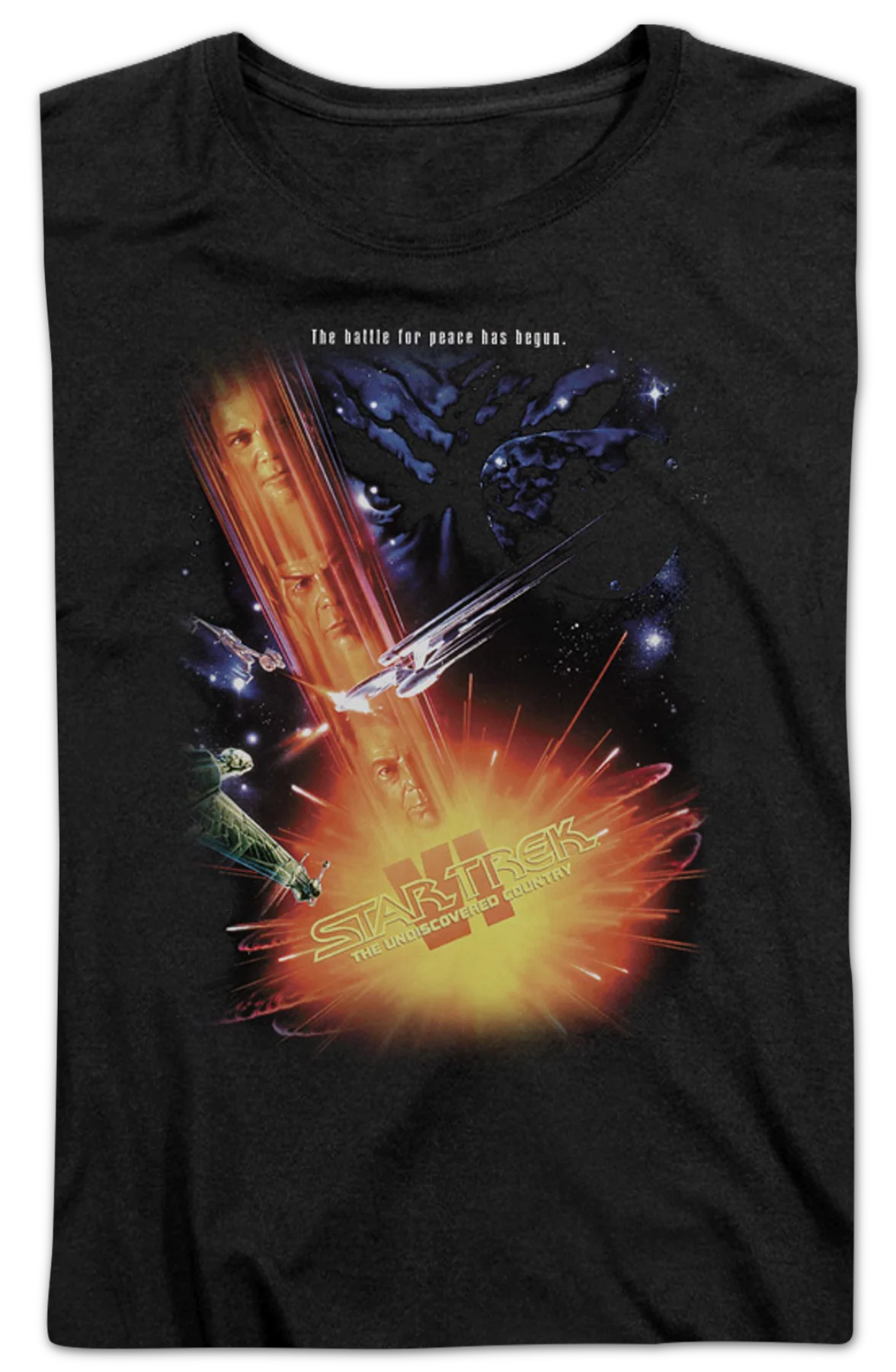 Womens Undiscovered Country Poster Star Trek Shirt - Image 2