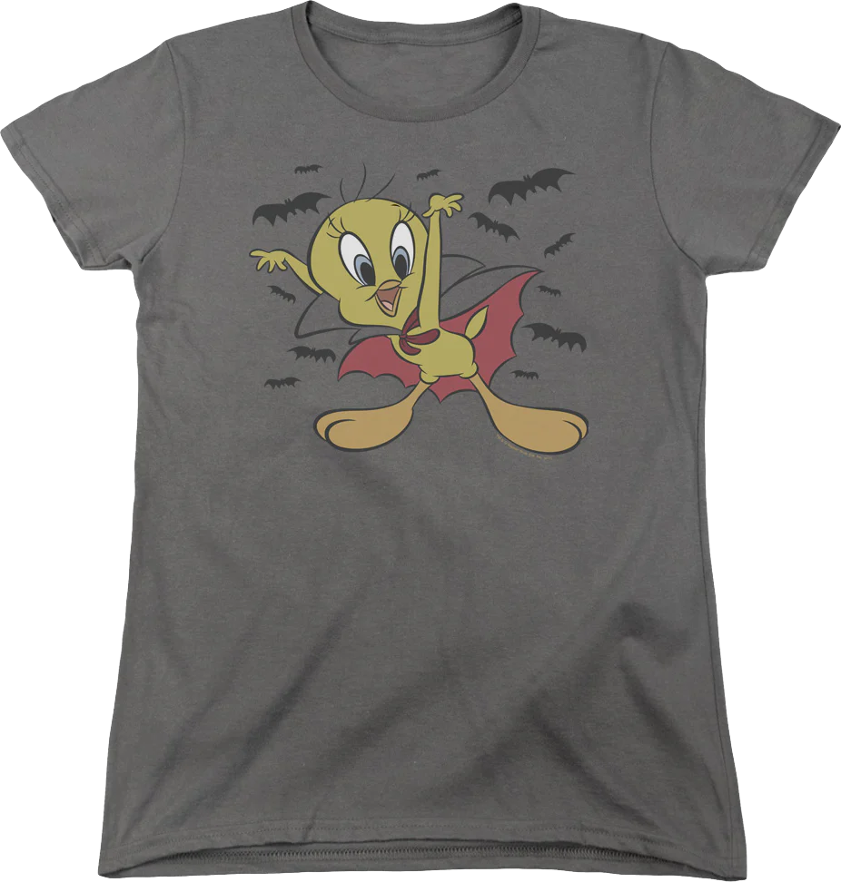 Womens Vampire Tweety Bird Looney Tunes Shirt