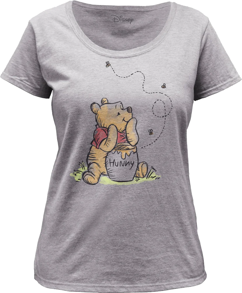 Womens Winnie The Pooh Scoopneck Shirt