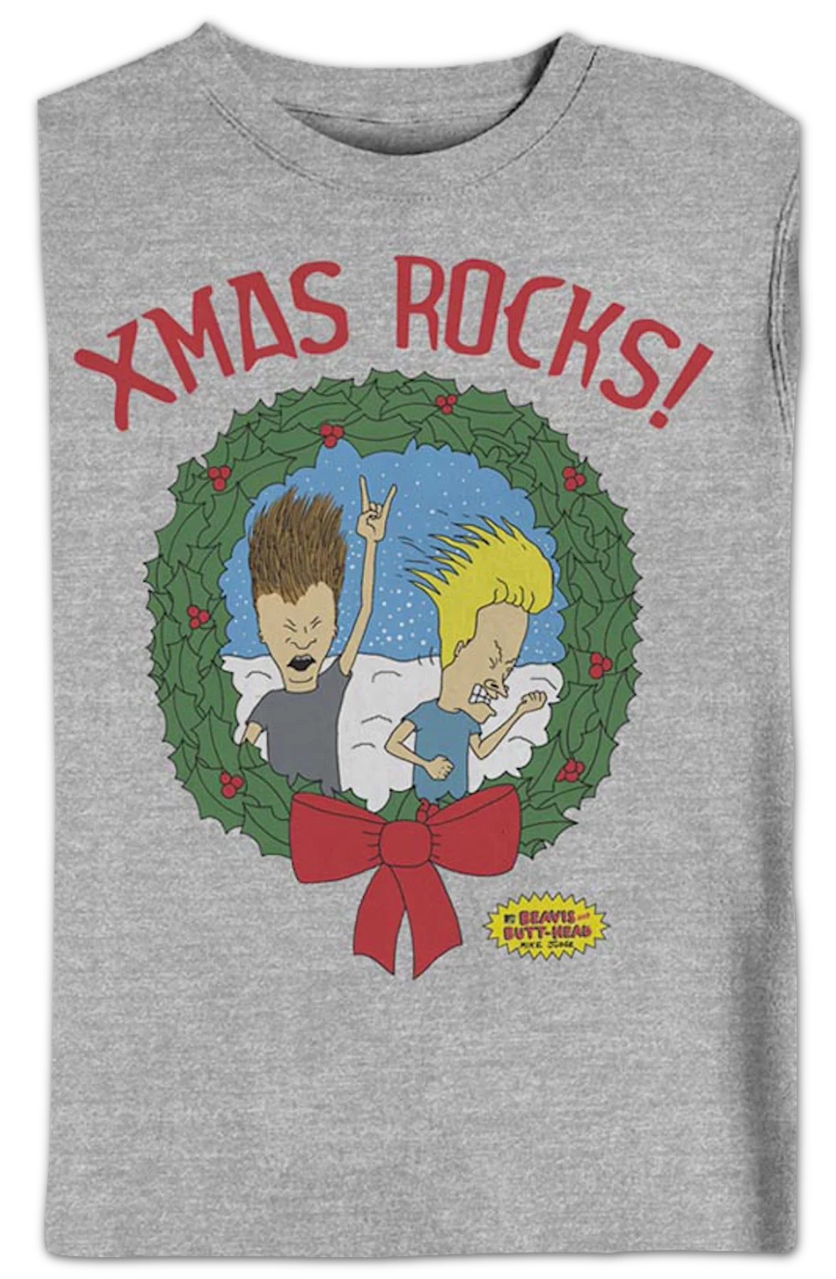 Xmas Rocks Beavis And Butt-Head Sweatshirt - Image 2