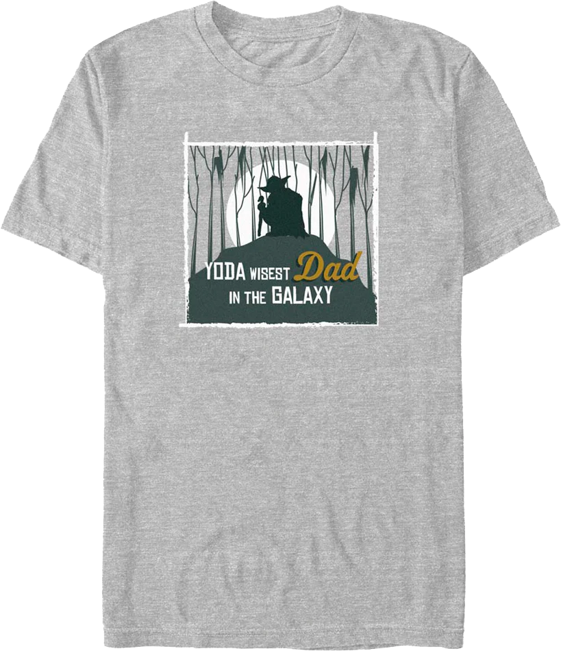 Yoda Wisest Dad In The Galaxy Star Wars T-Shirt