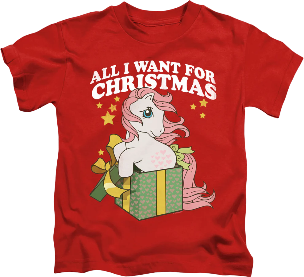 Youth All I Want For Christmas My Little Pony Shirt