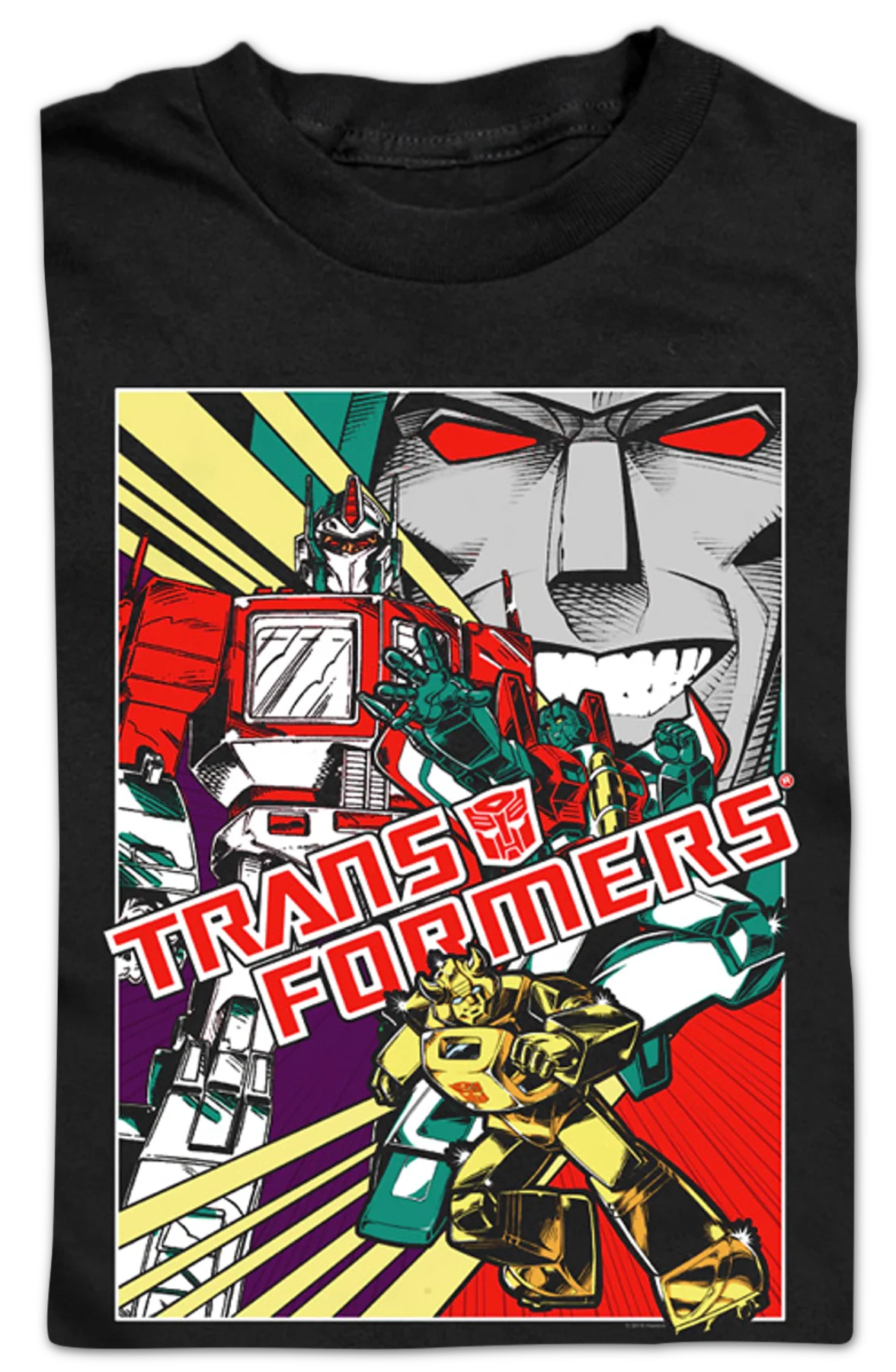 Youth Comic Poster Transformers Shirt - Image 2