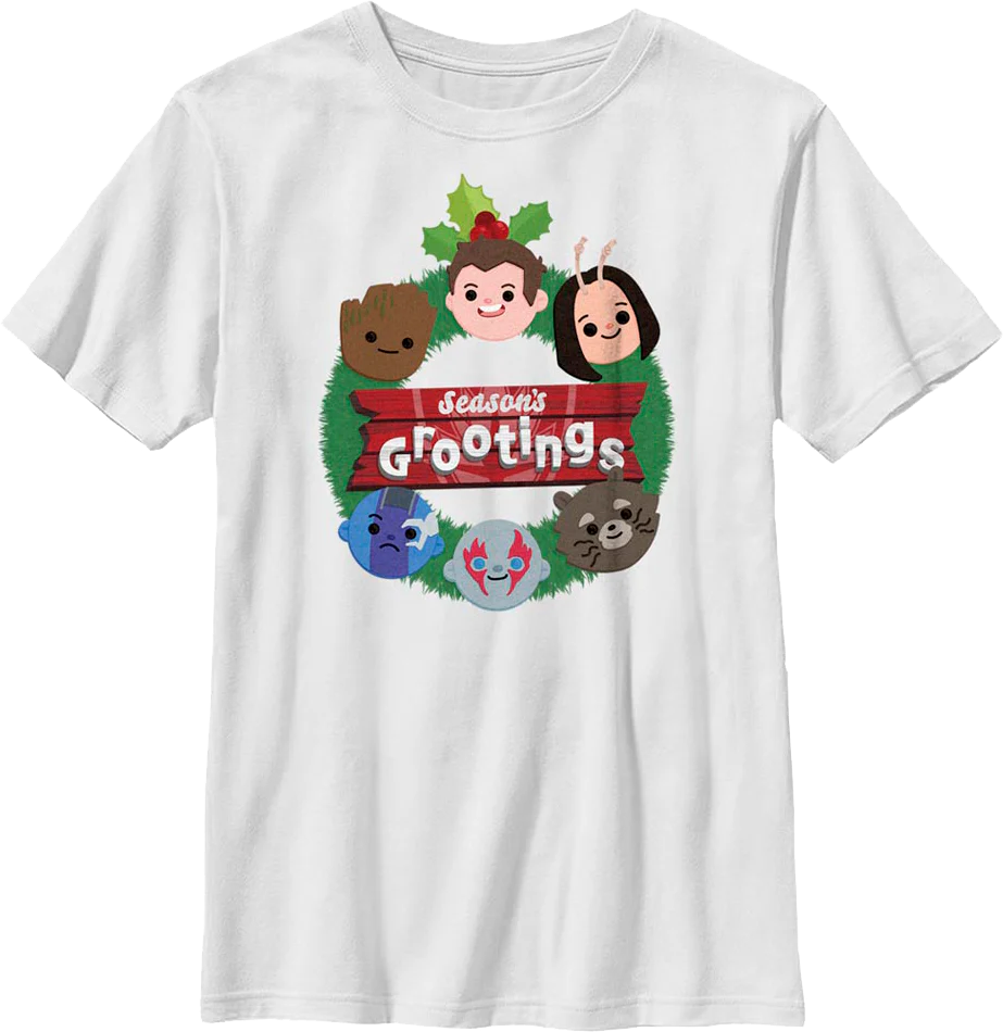 Youth Season's Grootings Guardians Of The Galaxy Marvel Comics Shirt